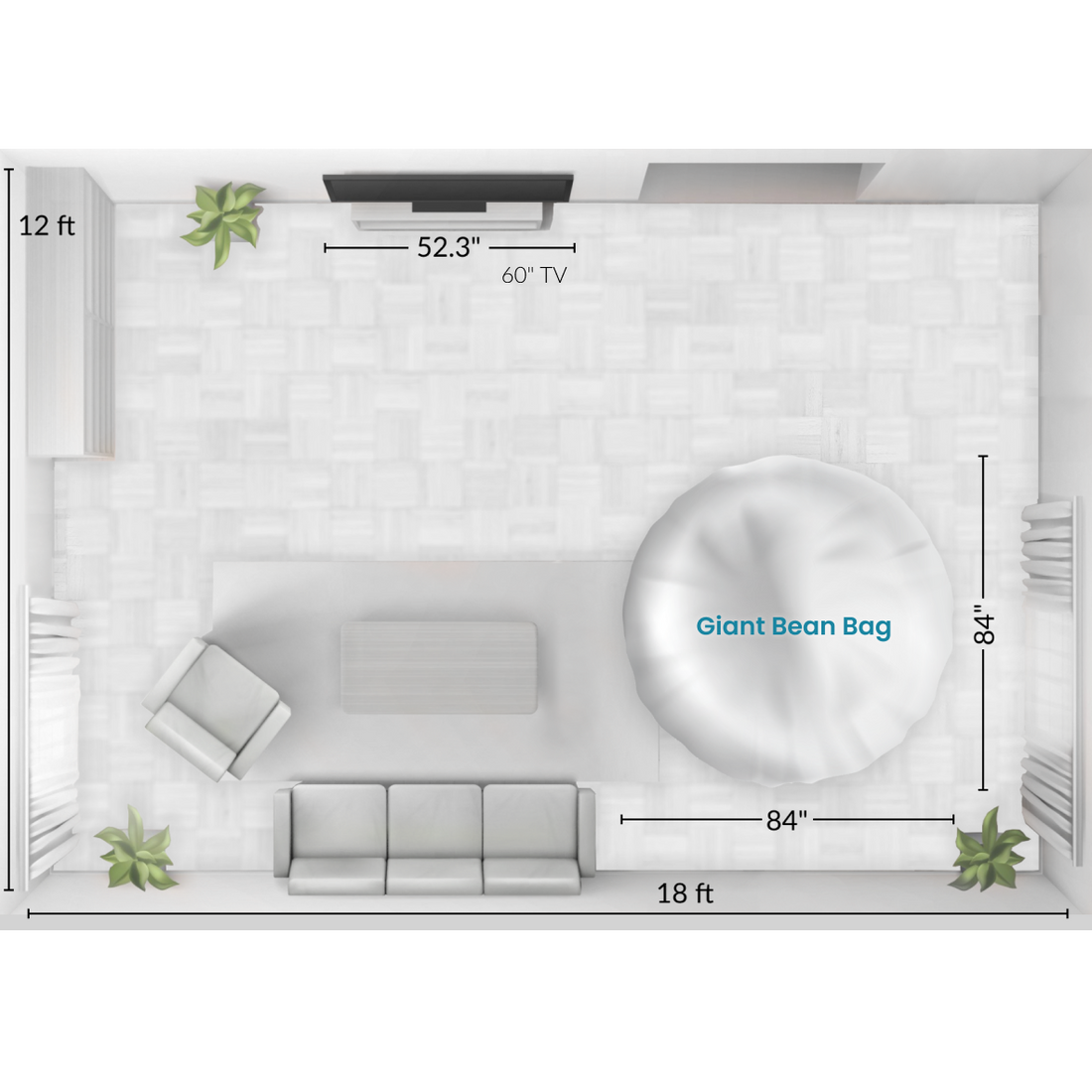 Sorrenti Living™ Giant Bean Bag Chair